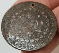 1826R - 20 Réis - Moeda Brasil Império - C/ Furo - Foto 3