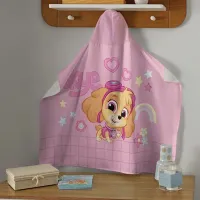 TOALHA DE BANHO COM CAPUZ  AVELUDADA PATRULHA CANINA 17 