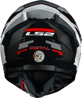 CAPACETE LS2 FF 358S CLASSIC S DIGITAL PRETO / BRANCO - Foto 2