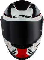 CAPACETE LS2 FF 358S CLASSIC S DIGITAL PRETO / BRANCO - Foto 3