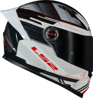 CAPACETE LS2 FF 358S CLASSIC S DIGITAL PRETO / BRANCO - Foto 4