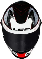 CAPACETE LS2 FF 358S CLASSIC S DIGITAL PRETO / BRANCO - Foto 5
