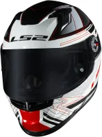 CAPACETE LS2 FF 358S CLASSIC S DIGITAL PRETO / BRANCO - Foto 6