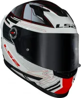 CAPACETE LS2 FF 358S CLASSIC S DIGITAL PRETO / BRANCO - Foto 7