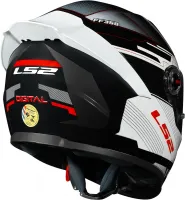 CAPACETE LS2 FF 358S CLASSIC S DIGITAL PRETO / BRANCO - Foto 9