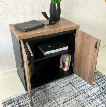 Armário Baixo 750 com 2 Portas e Prateleira Tamburato Y37 - Foto 2