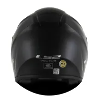 CAPACETE LS2 FF 397 VECTOR MONOCOLOR MATT BLACK - Foto 4