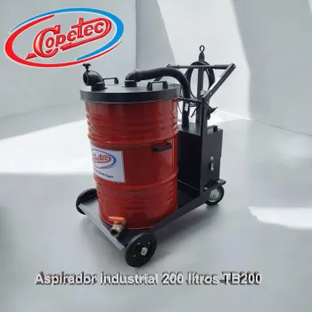 Aspirador Tambor 200 litros 2800 watts bifásico Aspiardor Industrial para residuos, liquidos, óleo.  - Foto 2