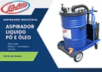 Aspirador Tambor 200 litros 2800 watts bifásico Aspiardor Industrial para reséduos, liquidos, óleo. 