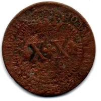 1918R - XX Réis - Moeda Brasil Reino