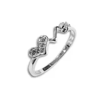 Anel encantador prata alta - AP1992