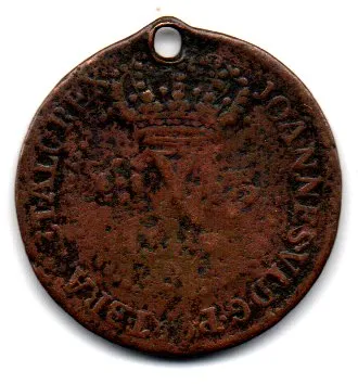 18?? - X Réis - Moeda Brasil Reino - Data Ilegível - C/ Furo