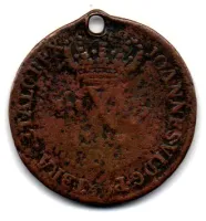 18?? - X Réis - Moeda Brasil Reino - Data Ilegível - C/ Furo