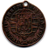 18?? - X Réis - Moeda Brasil Reino - Data Ilegível - C/ Furo - Foto 2