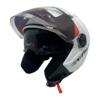 Capacete FW3  X Open Up Limited Branco Fosco - Foto 2