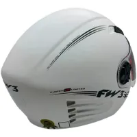 Capacete FW3  X Open Up Limited Branco Fosco - Foto 4
