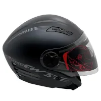 Capacete FW3  X Open Up Limited Preto Fosco - Foto 3