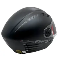 Capacete FW3  X Open Up Limited Preto Fosco - Foto 5