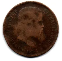 1874 - 40 Réis - Moeda Brasil Império
