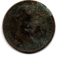 1873 - 40 Réis - Moeda Brasil Império