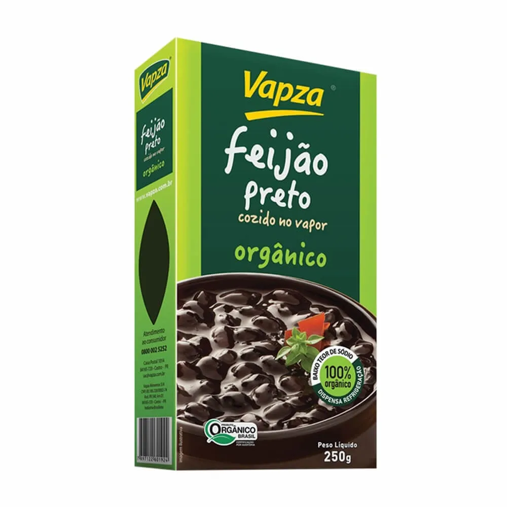 Feijão Preto Pronto Vapza 250g Imagem