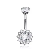 Banana em TITÂNIO com Pedras (MODELO SOL) 1228