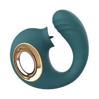 VIBRADOR DE PONTO G E CLITÓRIS COM LÍNGUA 12 VIBRAÇÕES - SNAIL - SI                                                              LIBYSEXSHOP - Foto 2