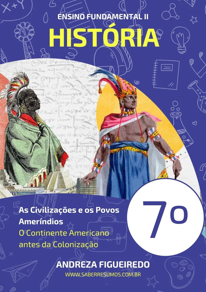 028 - História - As Civilizações e os Povos Ameríndios - O Continente Americano antes da Colonização - 7º ano - PDF com 8 páginas Imagem