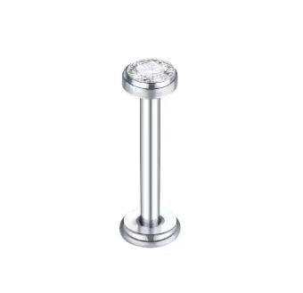 Labret FLAT em TITÂNIO com Pedra 615 Imagem