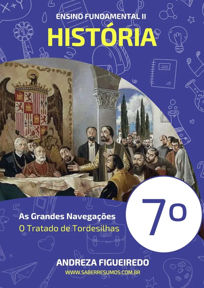 027 - História - As Grandes Navegações - O Tratado de Tordesilhas - 7º ano - PDF com 11 páginas Imagem