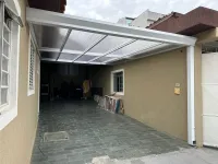 Cobertura/toldo em policarbonato alveolar 6mm 