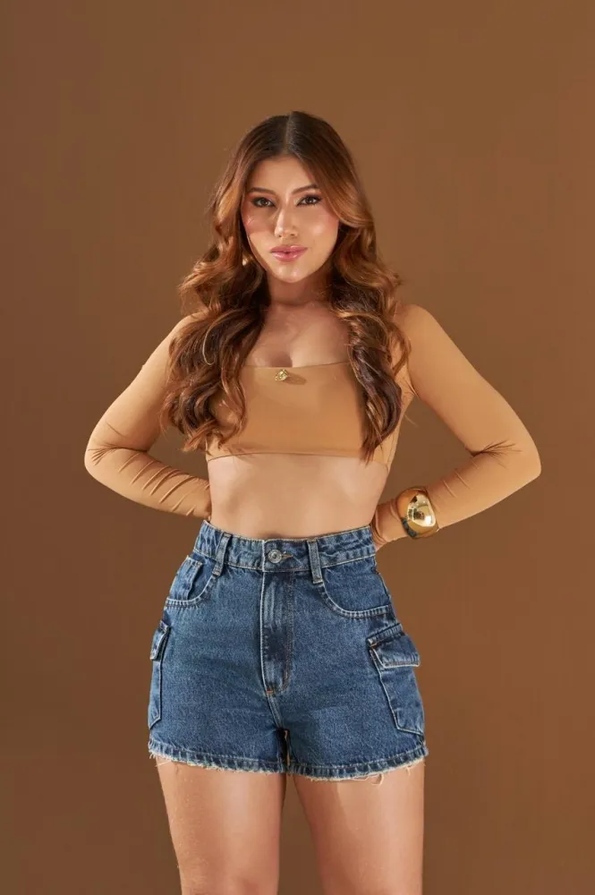 Short Cargo Slim Escuro | REF 2908