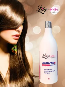 REDUTOR (PROGRESSIVA) ORGÂNICO 1L LIKE HAIR COSMETICOS - Foto 2
