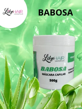 MASCARA HIDRATAÇÃO BABOSA 500G LIKE HAIR COSMETICOS