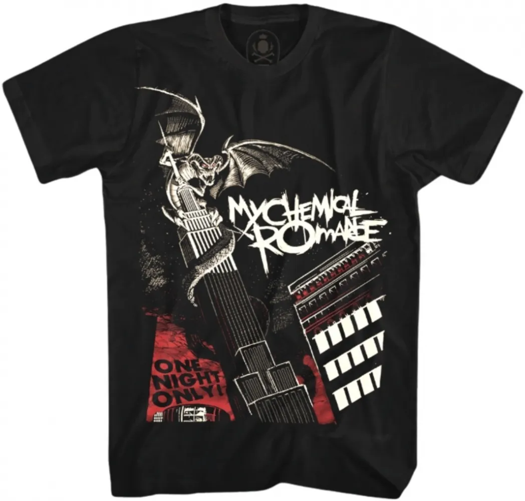 CAMISETA MY CHEMICAL ROMANCE ONE NIGHT ONLY Imagem