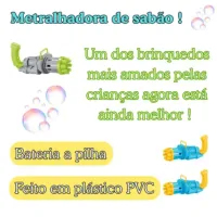 Lança Bolhas De Sabão Lançador De Bolinhas - Foto 4