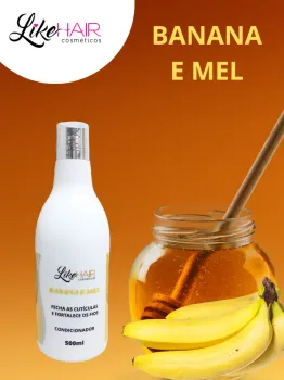 CONDICIONADOR BANANA 500ML LIKE HAIR COSMETICOS