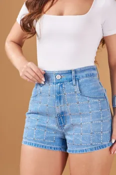 Short Slim com Aplicações | REF: 2902 - Foto 2
