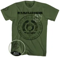 CAMISETA PLUS SIZE RAMMSTEIN VERDE