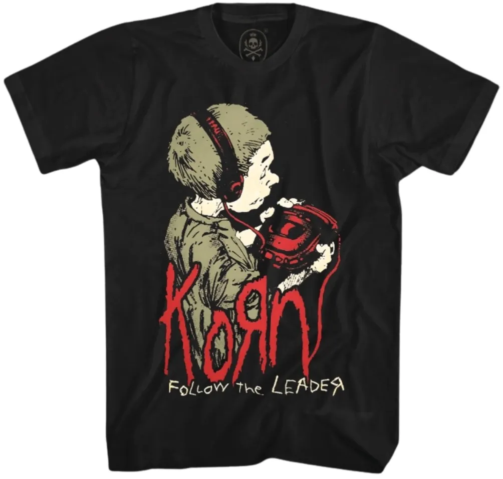 CAMISETA PLUS SIZE KORN FOLLOW THE LEADER