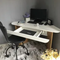 Escrivaninha de Canto com Gaveta Trend - Foto 3