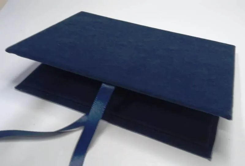 Book de Veludo p/ placa homenagem 15 x 10 cm