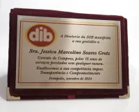 Homenagem  Inox com book de veludo - Foto 2