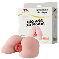 Masturbador Bumbum Feminino com Vagina com Lábios Pequenos e Ânus – BIG ASS 3D MODEL – MC-158