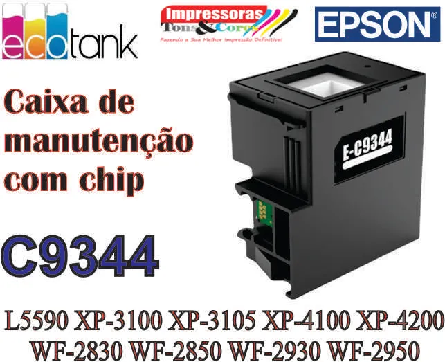 Caixa de manutenção para  Epson L5590 | C9344 | C12C934461 com Chip