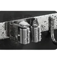 Porta Vassoura aço inox Rodo Suporte Com Encaixes e Ganchos Multiuso reforçado - Foto 2