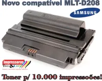 Toner novo compatível Samsung MLT-D208L D208 | ML1635 SCX5635FN SCX5835FN | 10k