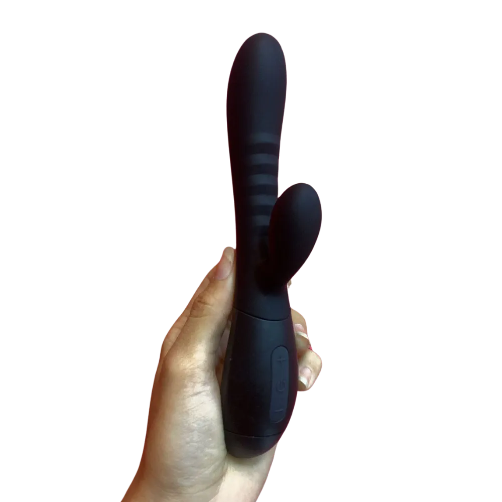 Vibrador a Pilha com Estimulador Clitoriano