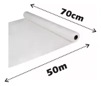 Lencol Papel Branco 70cm x 50m PLUMAX - Foto 2