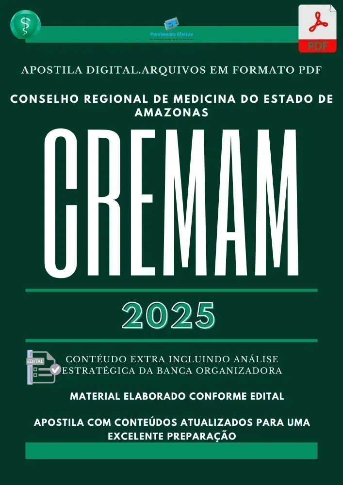 Apostila CREMAM Contador 2025